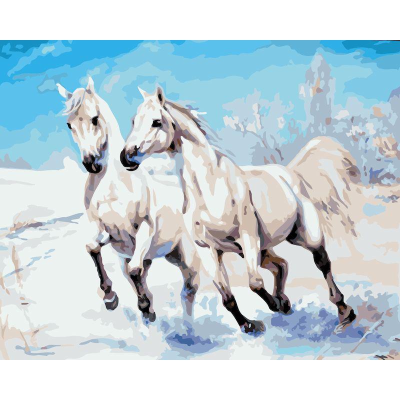 Frameless Digital Oil Painting for Entrance Hall - 40x50 Pigment Kit.