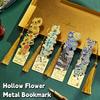 Sunflower Metal Hollow Bookmark Exquisite Reading Stationery  Book Lovers