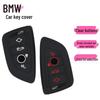 Husa de Silicon pentru Cheie Smart BMW X5/X4 cu 4 Butoane - Se potrivește și la X1, X2, X6, X7