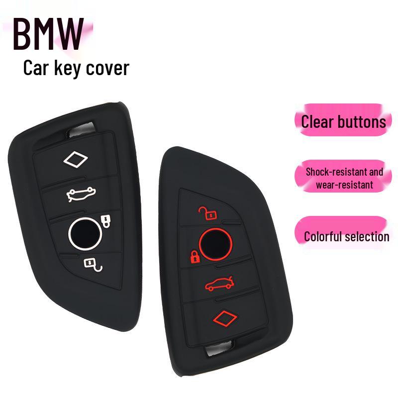 

Силіконовий чохол для ключа BMW X5/X4 з 4 кнопками - Підходить для X1, X2, X6, X7 Purple 4-Button