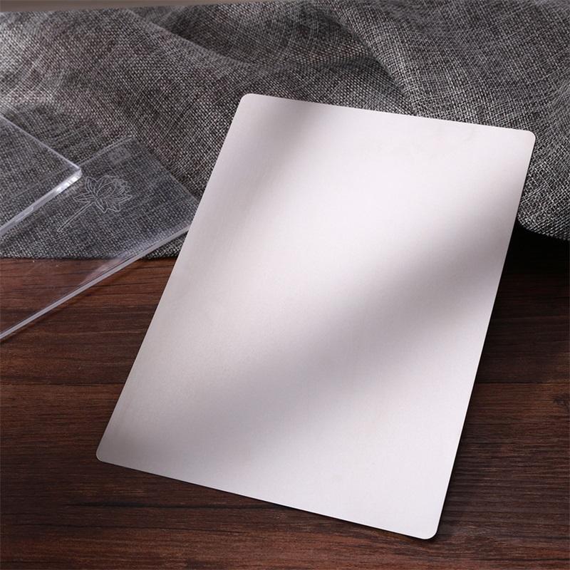 1pc 15.3*21.6cm Stainless Steel Metal Adapter Plate Cutting Machine Metal Shim Used for DIY Scrapbooking Die Cutting Mahicne