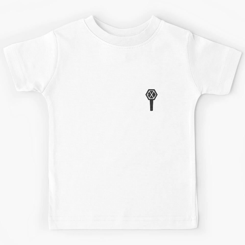 EXO LIGHTSTICK BLACK PATTERN Kids T-Shirt 110