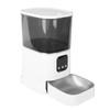 Automatic Pet Feeder 6L Fixed Time RC Smart Food Dispenser Pearl White WIFI Pet Food Timer for Cat Dog 100‑240V EU Plug