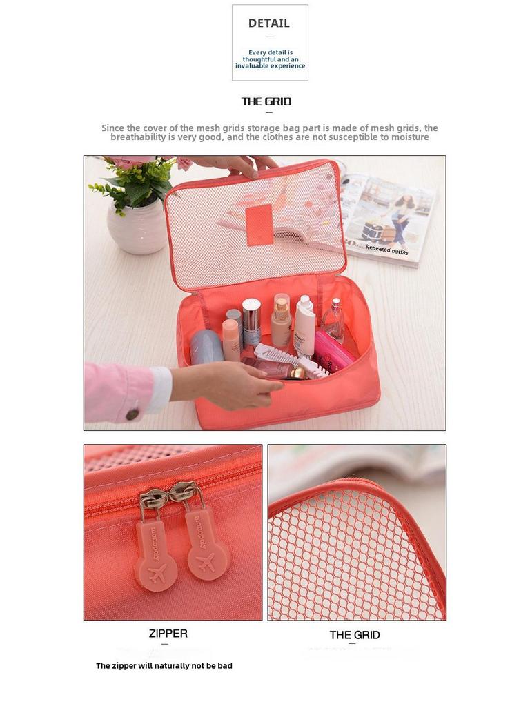 Six-Piece Travel Organizer Set for Clothes, Shoes & Suitcase – Multifunctional Storage for Business Trips