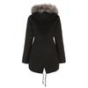 Women Mid-length Hooded Winter Warm Plus Fleece Coat Plus Cotton Padded Coat