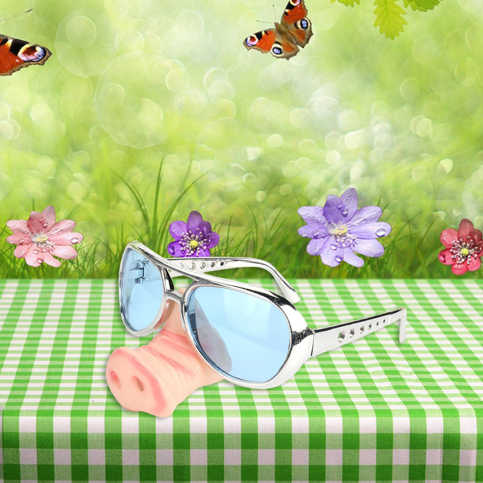 

Солнцезащитные очки Big Pig Nose, новинка для вечеринок, декоративные очки для косплея синий