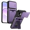 For Honor 600 Smart 5G Case Slide Lens Protector Armor Cover for Honor600 Smart Bracket Holder Wallet Credit Card Slot Case