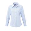 Premier Womens/Ladies Micro Gingham Check Cotton Long-Sleeved Shirt