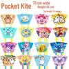 Children's Soft Boneless Cartoon Kite with Net Pocket