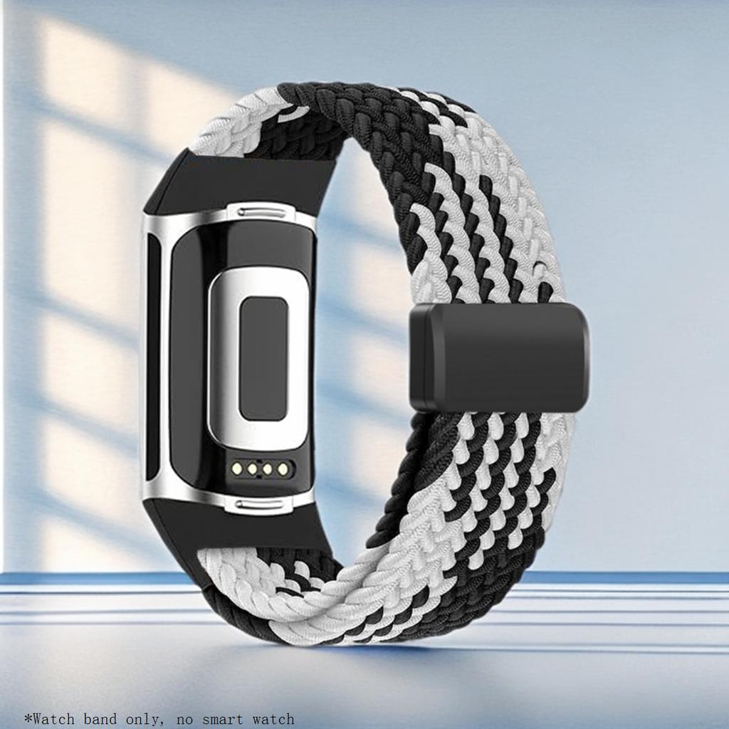 Banda de Nailon Deportiva Para Fitbit Charge 6 5 Correa Elástica Transpirable Correa de Reloj Para Fitbit Charge 5/Charge 6 Pulsera Trenzada Correa