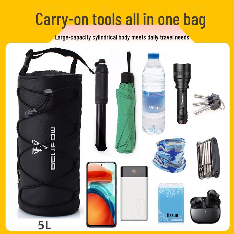 Multi-functional Mountain Bike Handlebar Bag - Crossbar Hanging Storage for Road & Folding Bikes
