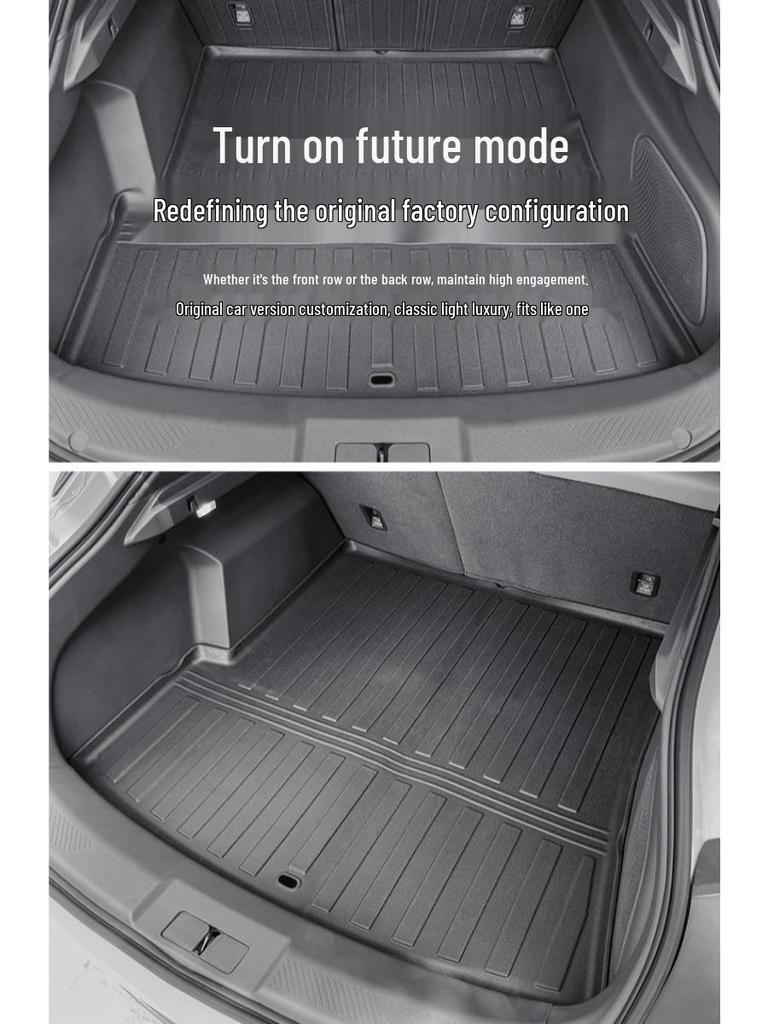 Right-Hand Drive Isuzu D-MAX 2024-2025 TPE Floor, Trunk, and Seat Backrest Mats.