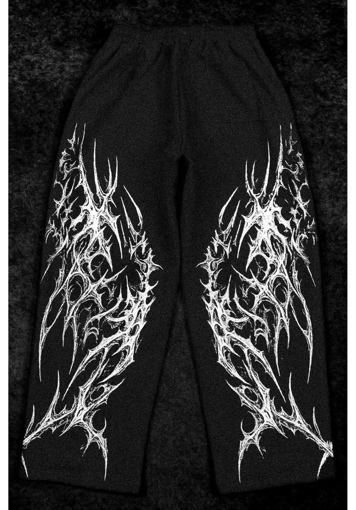 Breathedivinity Herren Europäische Fitness-Jogginghose - Lässige Gerade Hose mit Aufdruck