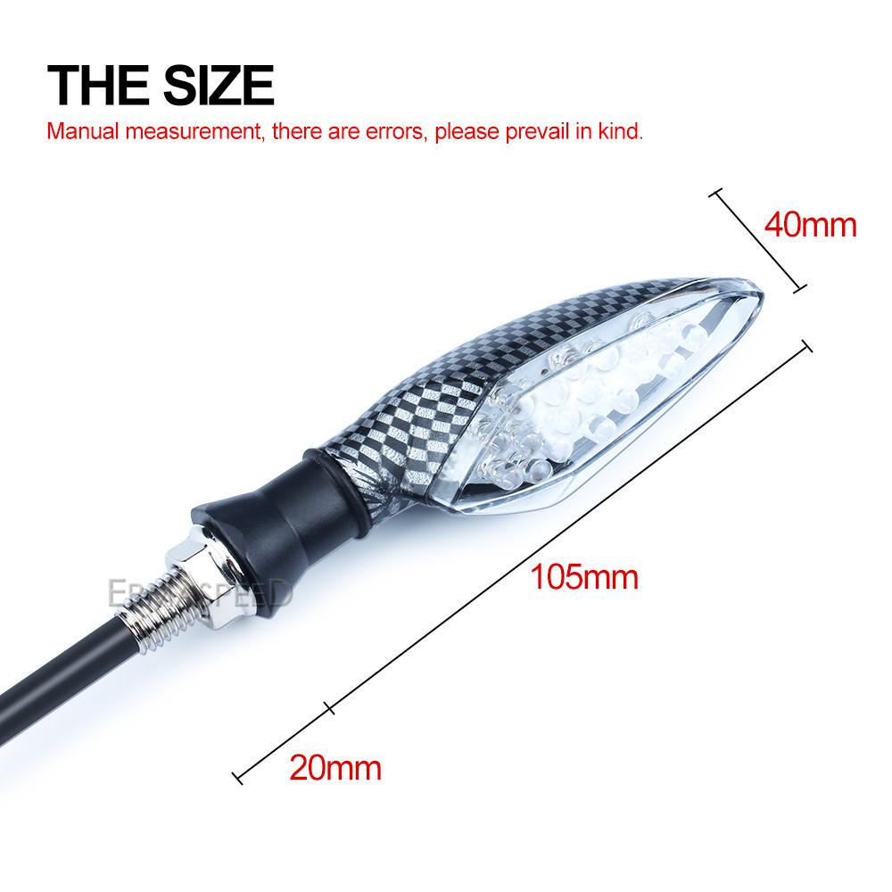 Unviersal Motorcycle Turn Signal Amber Flashing LED Lights Blinker Lightings Indicator Lamp Light Flasher Motorbike