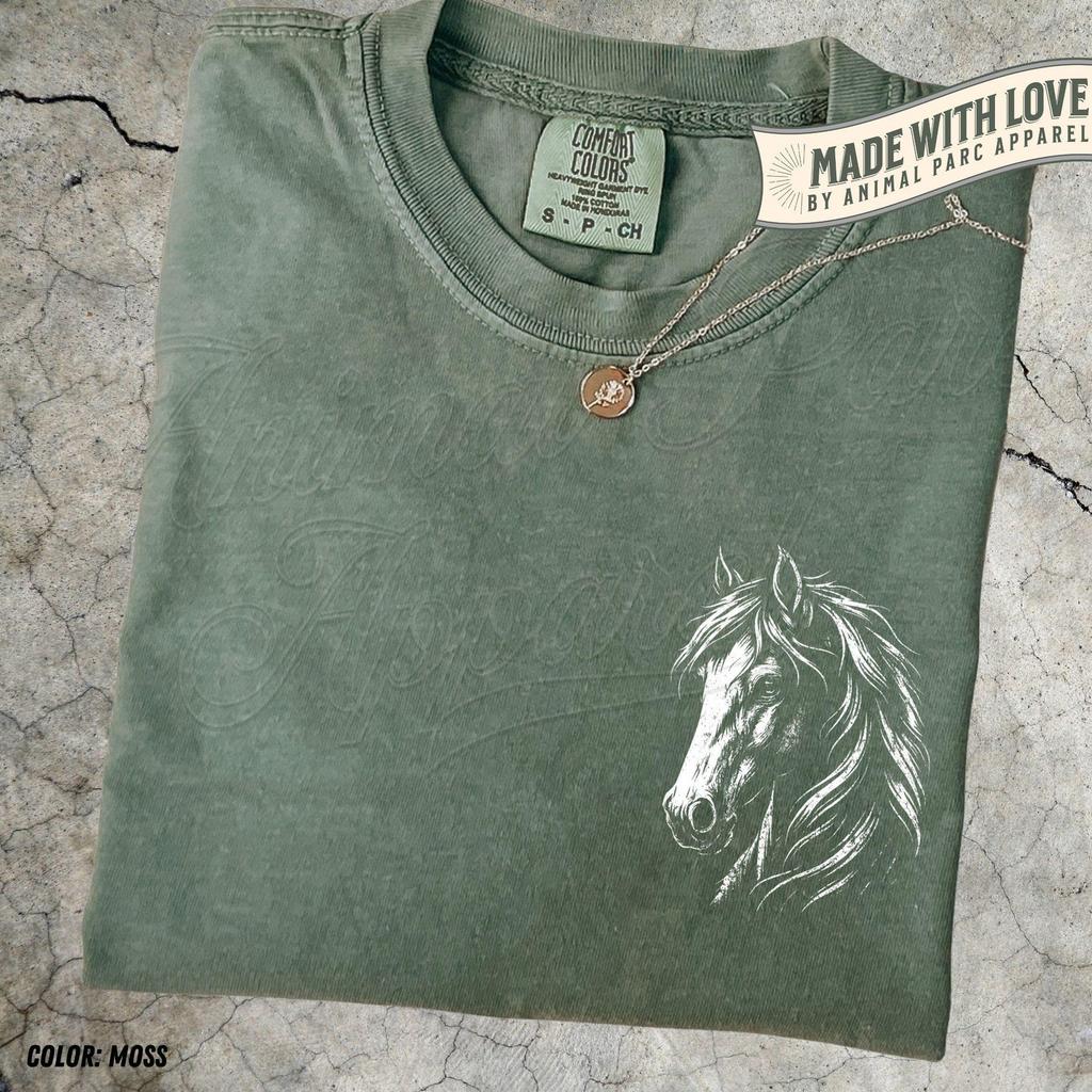 Horse Pocket Design T Shirt, Vintage Western Cowgirl Tee, Wild Horses Graphic Top, Minimalist Horse Tee, Wild Mustang Gift Horse Lover