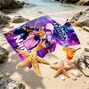 Custom Name Personalized KPop Hunters Print Beach Towel, for Trip Camping Beach Party Home Decor, Birthday Gift for Family & Friends