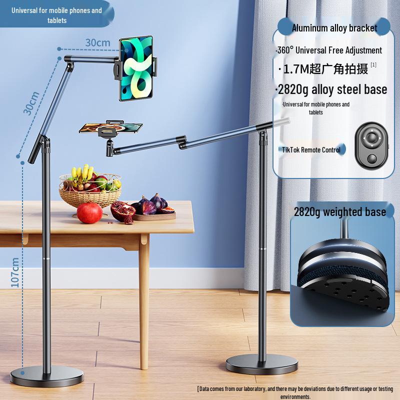 Verstellbarer Multifunktions-Auslegerarm-Ständer für Handys & Tablets - Ideal für Desktop-Videoaufnahmen und Live-Übertragungen