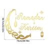 Islamic Ramadan Acrylic Mirror Wall Sticker Eid Mubarak Wall Decal for Home Living Room Bedroom TV Backdrops Decor Muslim Gift
