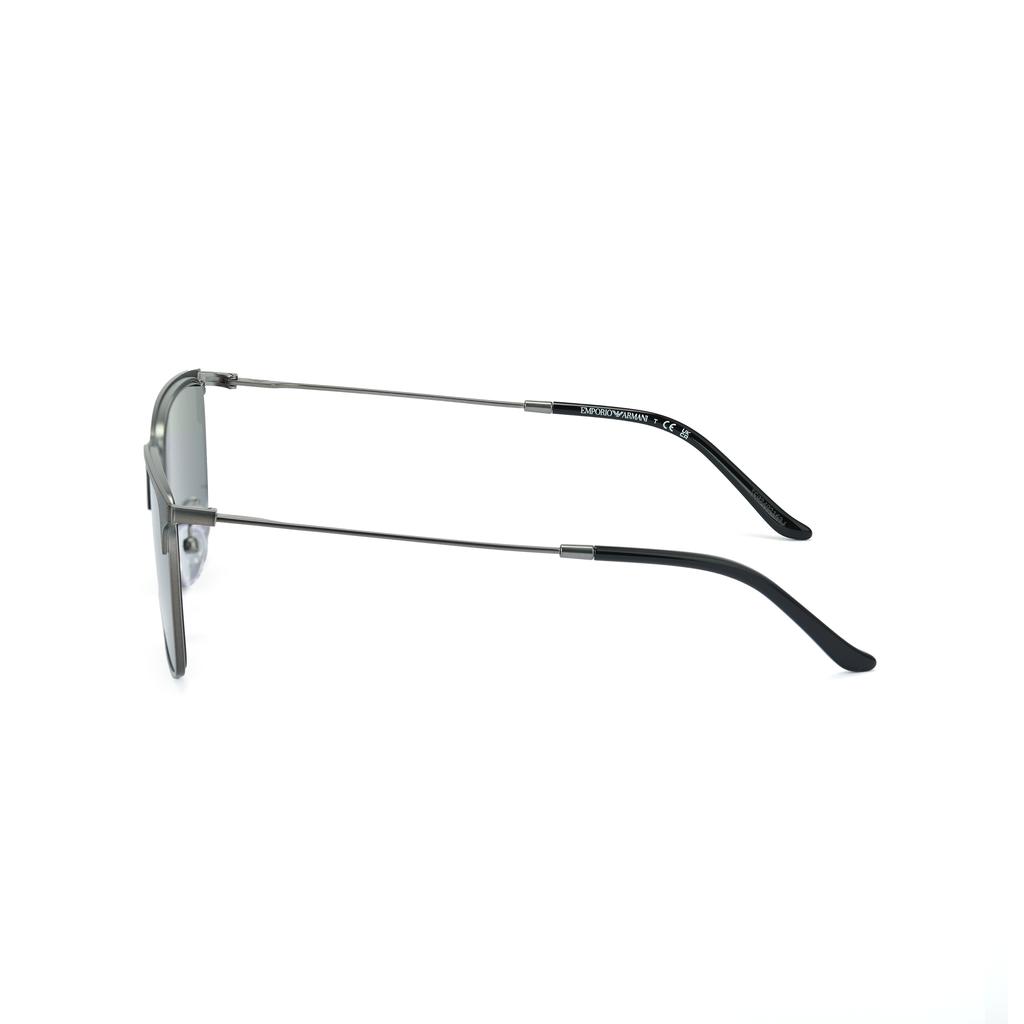 Emporio Armani Full Frame Design Metal Square Sunglasses Men sunglasses Silver EA2164D-30018757