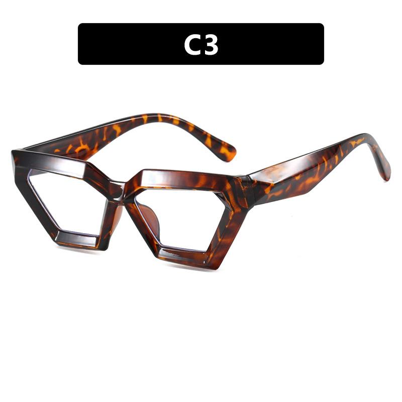 Women's Glasses, Thick-framed Polygonal Glasses, Fashion Glasses