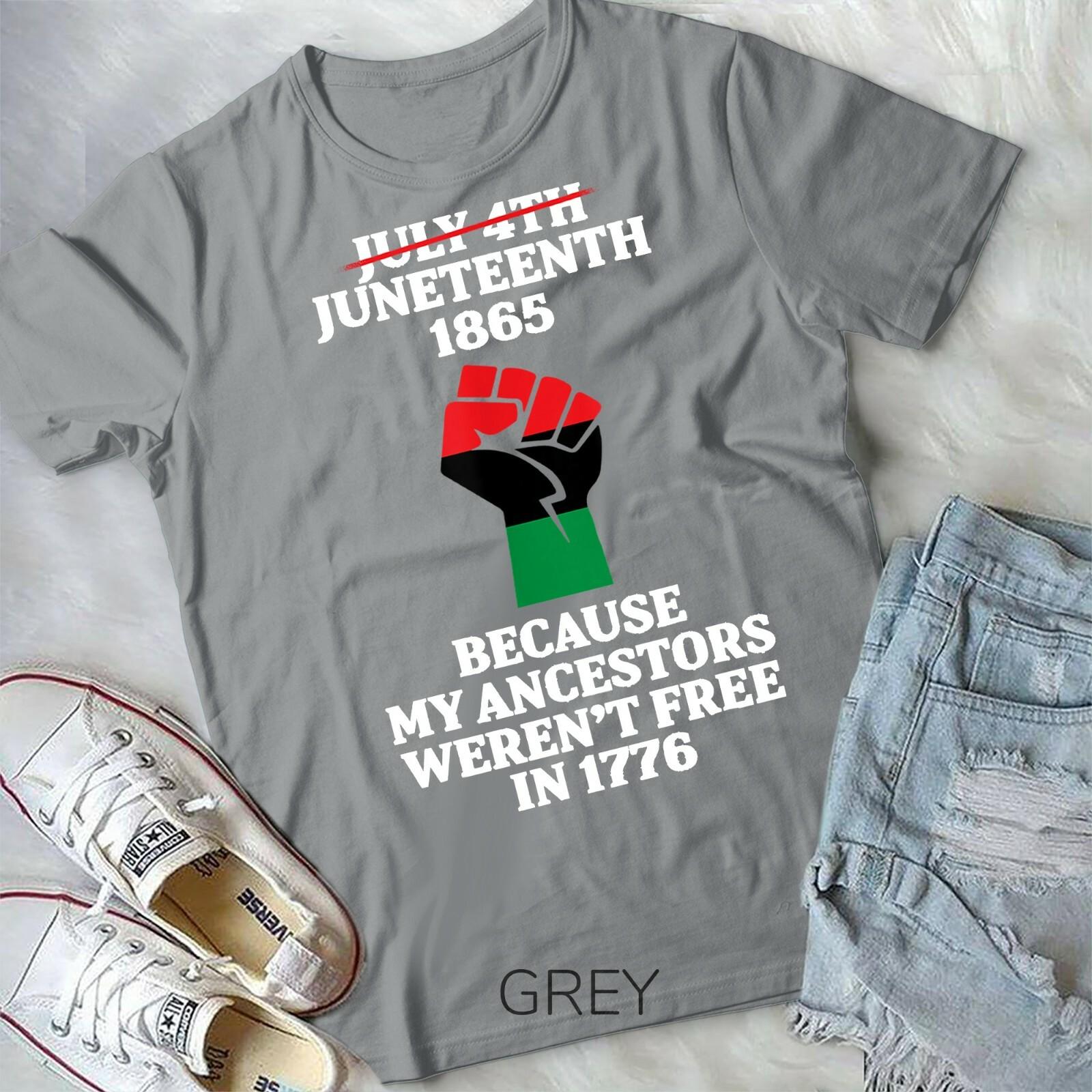 Juneteenth Ancestors Black African American Flag Pride Unisex Youth T-shirt XXL