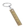 For Office And School Supplies (Anti-loss Measuring Ruler) Stainless Steel Mini Ruler With Keychain - Measuring Tool