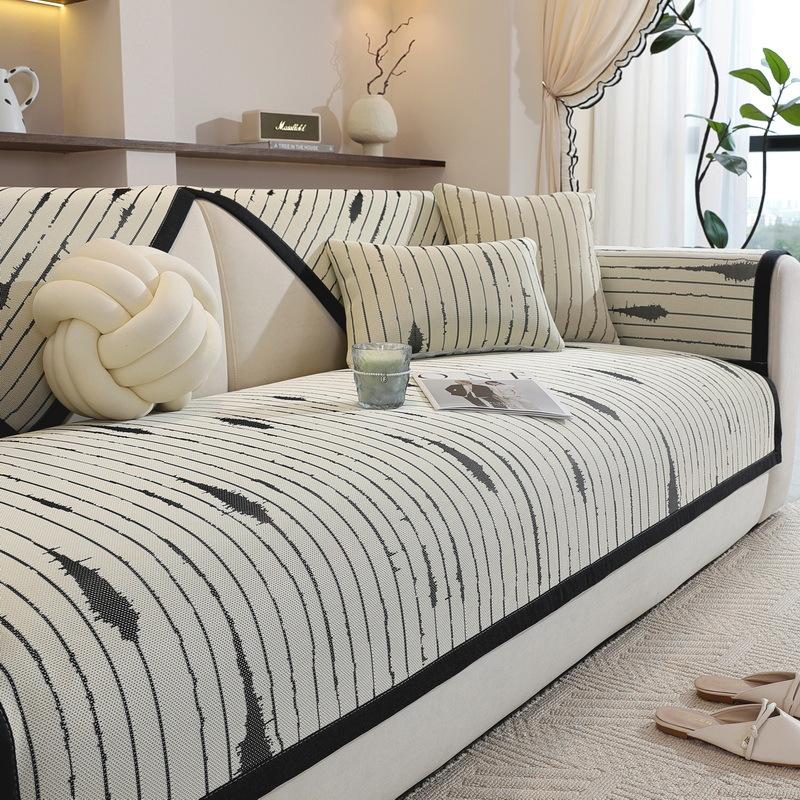 

Подушка для дивана из ледяного шелка Летняя новинка Чехол для подлокотника и спинки дивана Полотенце Нескользящий Дышащий Коврик для дивана Подушка для сиденья 70*70cm