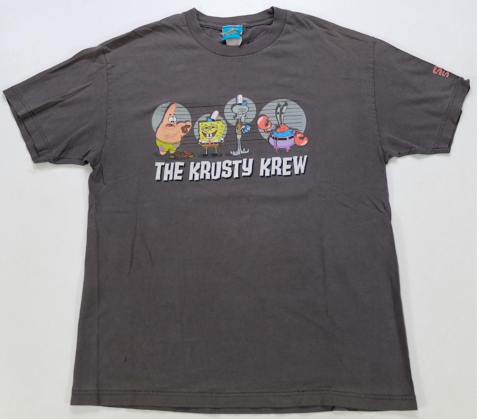 Rare Vintage SpongeBob SquarePants The Krusty Krew Police Lineup T Shirt 2000s XXXXL