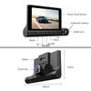 4Inch Car DVR Dash Cam for Cars 3 Lens Video Recorder  Dvr Mirror Black Box IPS 1080P HD Touch Screen car accessories