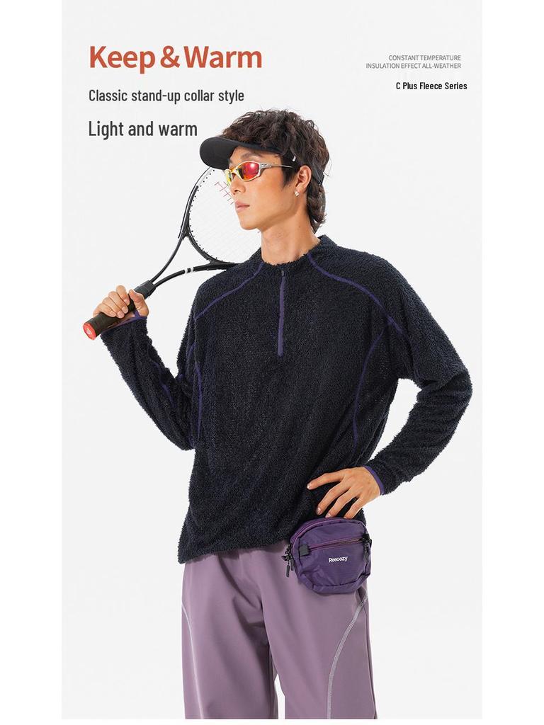 Unisex Lightweight Breathable Fleece Jacket for Fall and Winter