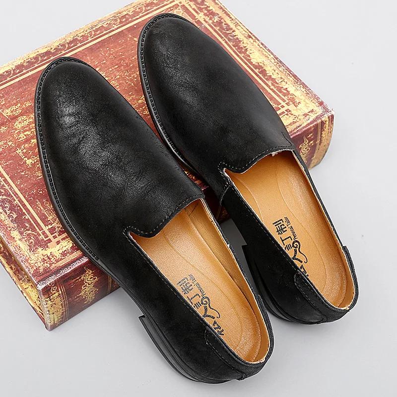 Tägliche Slipper Herren Schlichter Stil Niedriger Absatz Business Casual Schuhe Atmungsaktiv Leicht Bequem Jugend Friseur Herrenschuhe
