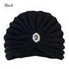 Winter Warm Hijab Caps Soft Turban Cap Fashion Knitted Hats  for Women