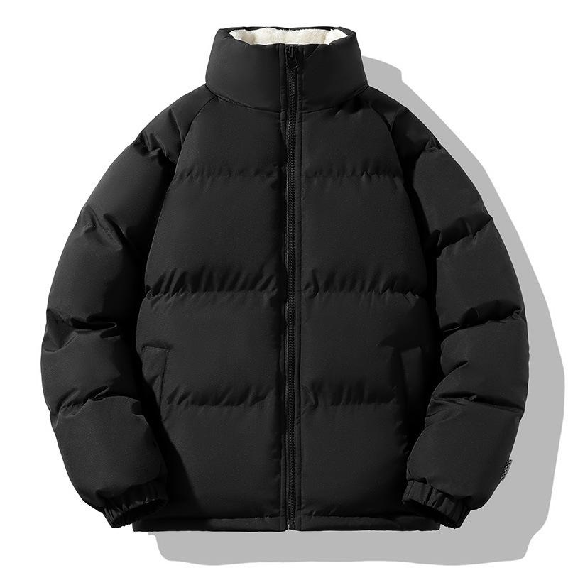 Winter Lambskin Cotton-padded Jackets for Men and Women Loose Thickened Cotton-padded Jackets for Cold Protection and Warmth and Couple Down Jackets