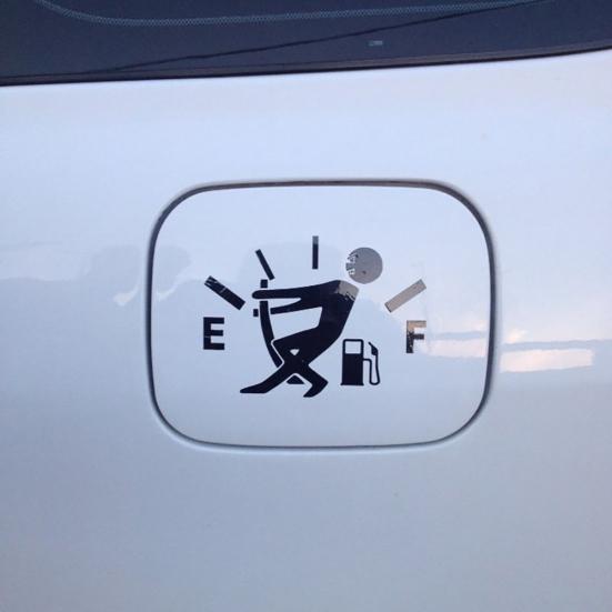 Funny Fuel Gauge Auto Car Body Stickers Reflective Waterproof Decals Decoration