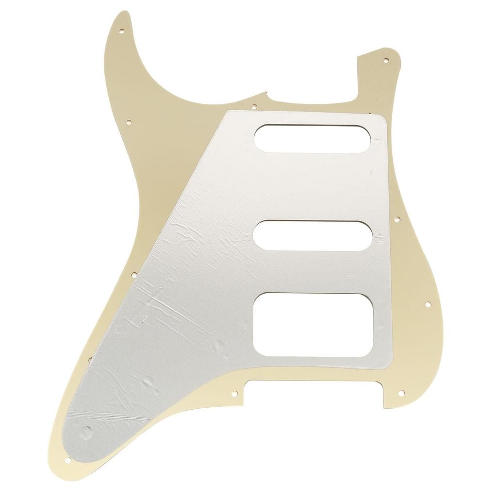 Musiclily Pro ST HSS Pickguard for Squier Sonic Strat Electric Aged White 11-hole Guitar, 4-ply, Pearl.