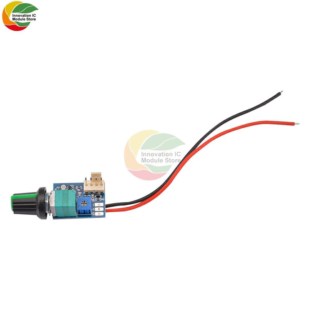 Contrôleur de vitesse de ventilateur 2-3 fils DC5-12V Carte contrôleur de vitesse de ventilateur PWM 4 fils avec bouton interrupteur Régulation de la vitesse du ventilateur