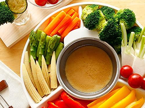 LITHON KDFD-002W Multi Fondue Fondue Pot - Detachable, Easy to Clean, Washable, with Tray, High Temperature Design, Includes Fondue Fork