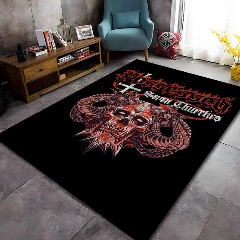 Band-Possessed Pattern Carpet Home Living Room Decoration Rug Bedroom Kitchen Bathroom Play Non-slip Floor Mat Hallway Balcony