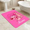 Custom Name Pink Piggy Living Room Non-Slip Area Rug Soft Carpet for Bedroom Kids Playroom Sofa Office Home Decor Doormat
