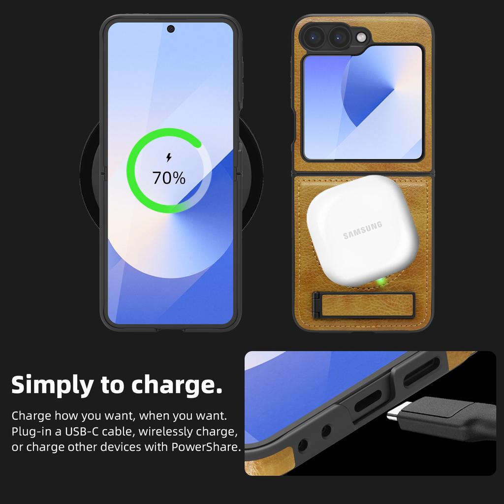 Suitable for Samsung ZFLIP6 Mobile Phone Case Business Folding Leather Case Magnetic Suction Bracket Crystal Shield ZFOLD5 Protective Case