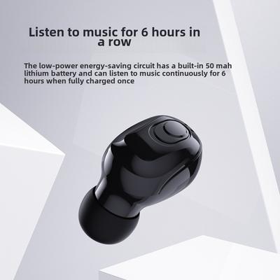 Mini Mini Bluetooth Headset TWS Ultra Small Single Ear 5.1 Wireless Invisible Earplug Type Business