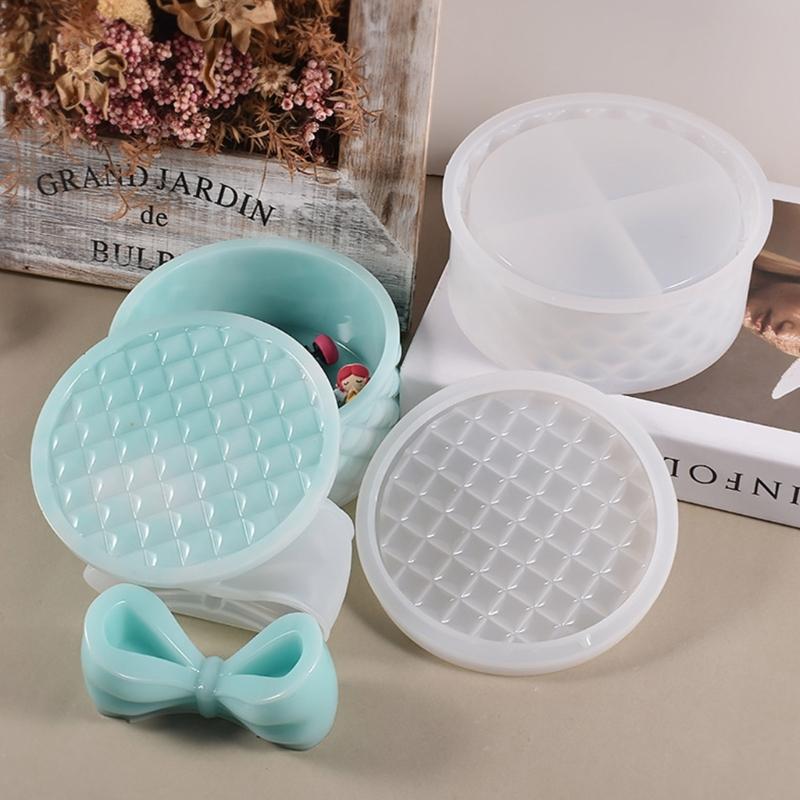 Storage Box Molds,Silicone Resin Box Molds,Storage Container Epoxy Mold Silicone for Resin Casting,Jewelry Box DIY Craft