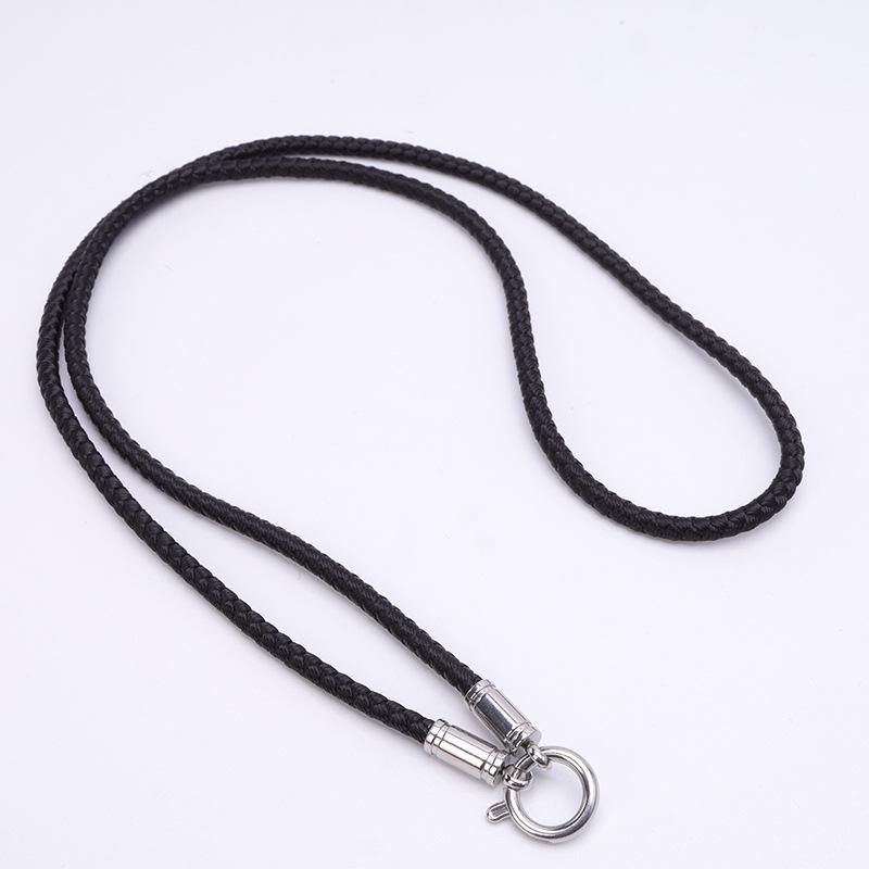 Tibetan Buddha Amulet Necklace with Thangka Pendant & Titanium Steel Quick-Release Buckle