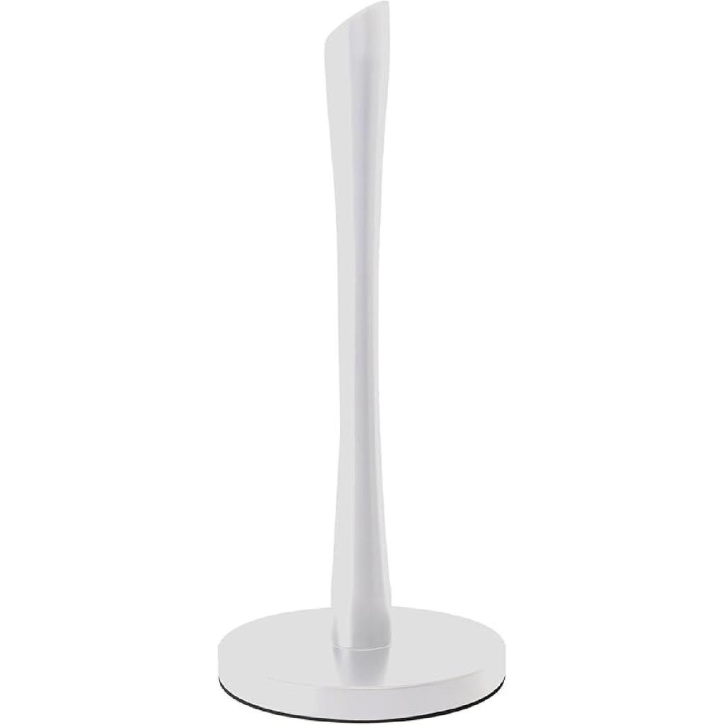 Paper Towel Holder countertop, Free-Standing Kitchen roll Holder for Kitchen Bathroom, Black Paper Towel Holder Stand Dispenser with Stainless Base