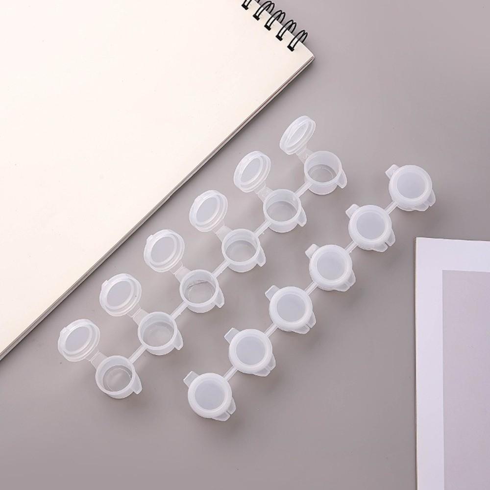 

5Strips 2/3/5ml Refillable Empty Paint Cup 2ml/3ml/5ml Mini Paint Container for Paintings Art 3ml-6 empty box-5pcs