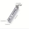 1pc Multifunctional ABS Plastic Folding Ruler,50cm/19.69in,10-Fold with Keychain,Compact and Portable,Folding Ruler Drawing Tool