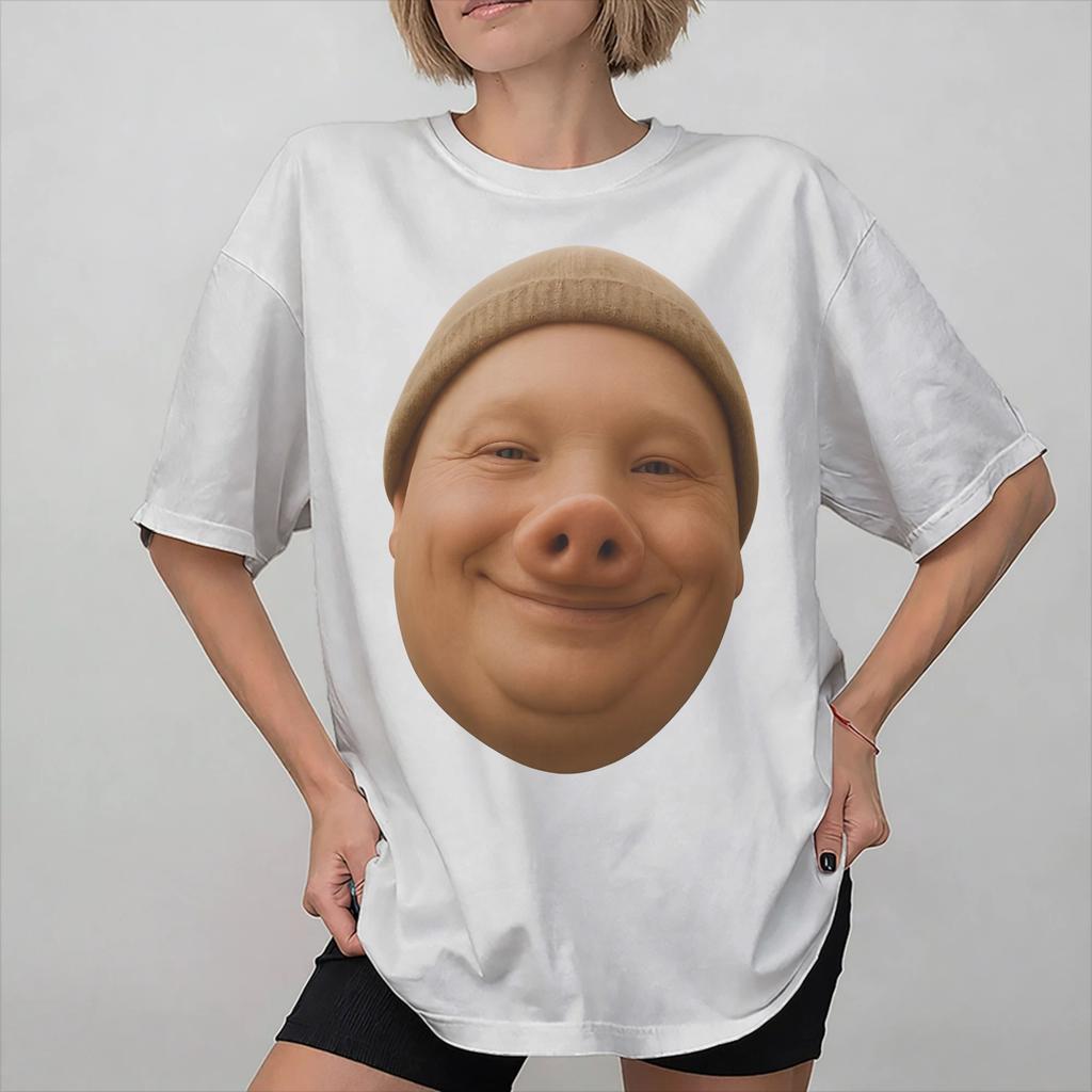 John Pork Head Funny Tee Shirt For Unisex Unisex Graphic Summer Fashion T Shirts 100 Cotton Clothes Tops