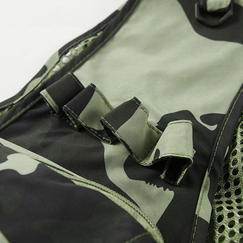 Outdoor Mesh Photography Fishing Men's Large Size Loose Camouflage Vest Top Vest Vest