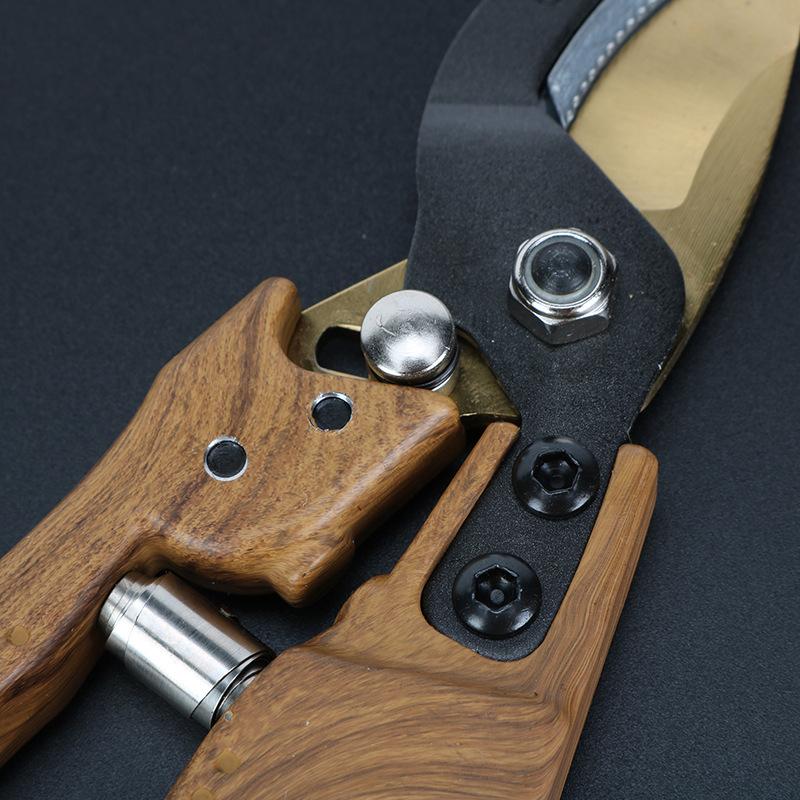 SK5 Steel Twocolor Blade Gardening Shears Bypass Pruning Scissors Heavy Duty Pruning Manual Pruning GardenTool Wood Pattern