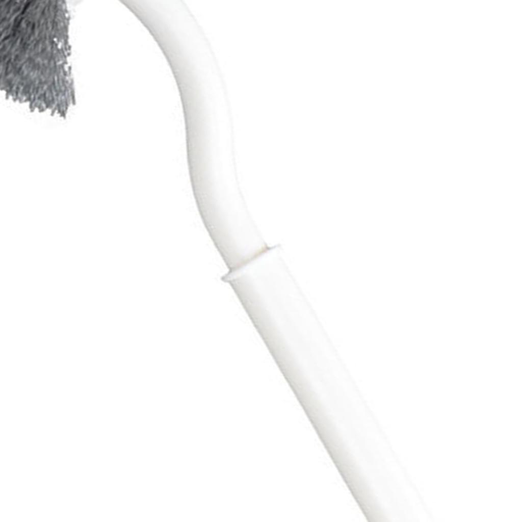 S Shaped Toilet Brush Hanging Hole Space Saving Toilet Multifunctional Scrub Brush for Bathroom